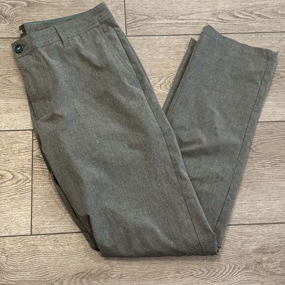 Linksoul Boardwalker Golf Pants Men's Size 34R Gray Stretch 5 Pocket Pants - Picture 1 of 7